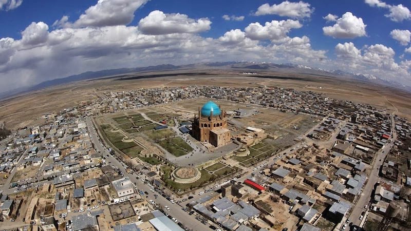 sultanieh dome with blue tiles the hugest dome around the world in near zanjan